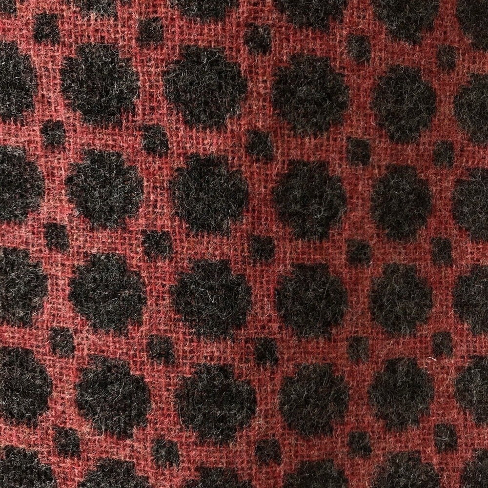 Boden Tweed Kilt British Tweed by Moon Skirt US Size 8 Red Polkadot - Picture 7 of 16